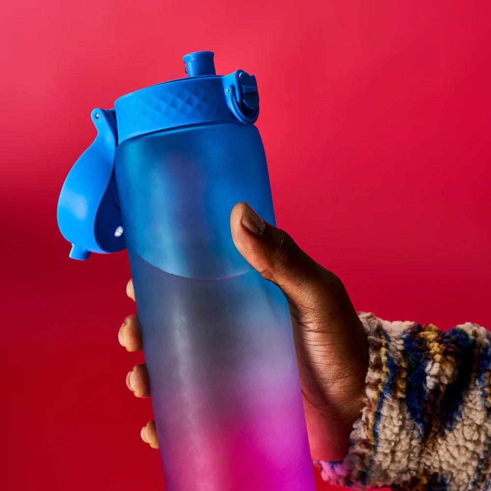 Trinkflasche 1000 ml - Motivator Farbverlauf Blau/Rosa