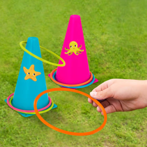 2er-Set Spiele für draußen - Reifen und Eier