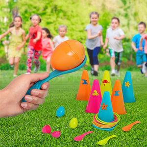 2er-Set Spiele für draußen - Reifen und Eier