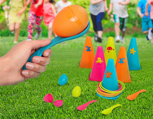 2er-Set Spiele für draußen - Reifen und Eier