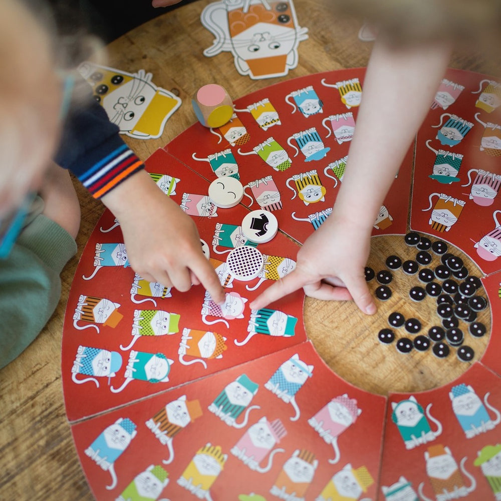 Beobachtungsspiel – Katze mit Hut