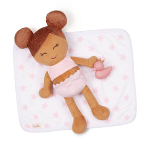 Badepuppe Bath Doll Babi mit braunen Haaren