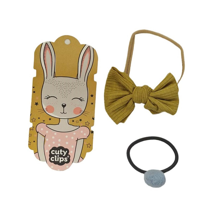 Haargummis Cuty Clips - Boss Bunny Gelb