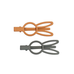 Haarclips Cuty Clips - Bunny Eyes Grau-Orange