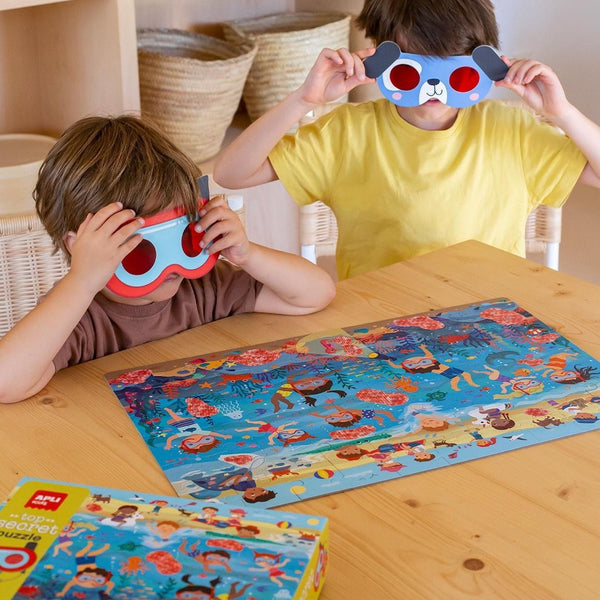 Puzzle mit Zauberbrille – Strand 4+ - Tublu.de