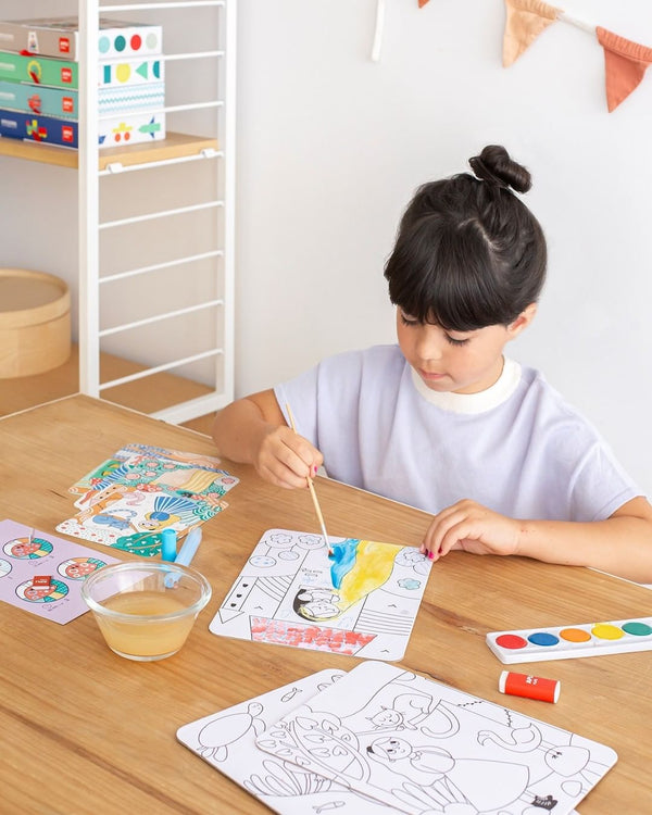 Kunstset mit Wasserfarben und Zauberstift – Magic Art