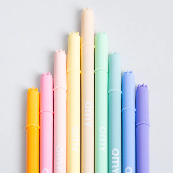 Doppelseitige Pastellmarker, 9 Stück - Tublu.de