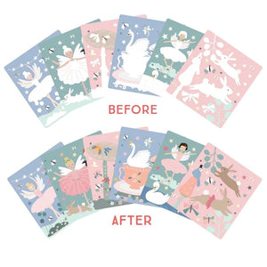 Magiczne kolorowanki wodne z podpórką Floss&Rock - Baletnice - Tublu.de