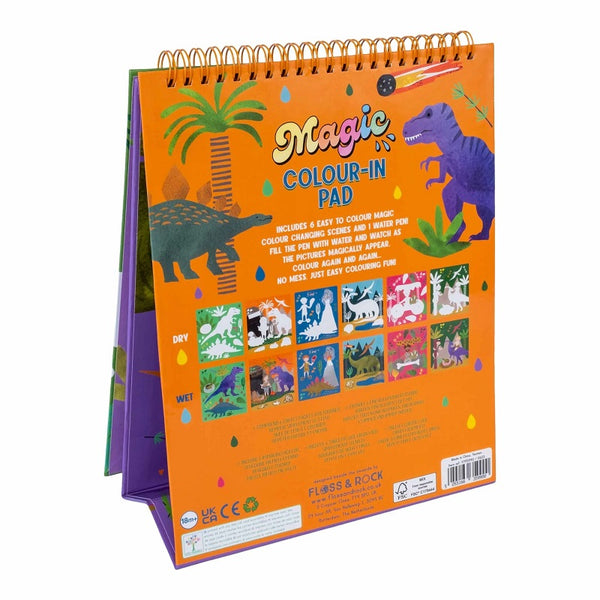 Magisches Aquarellbuch mit Unterstützung - Dinosaurier