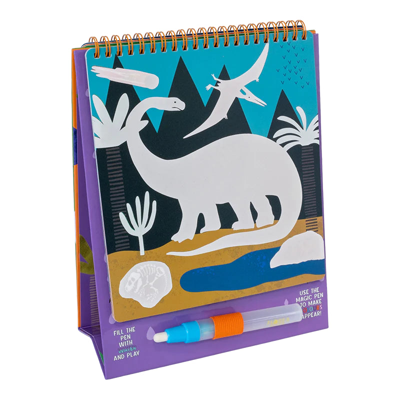 Magisches Aquarellbuch mit Unterstützung - Dinosaurier