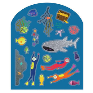 Wiederverwendbares Stickerset - Unterwasserwelt
