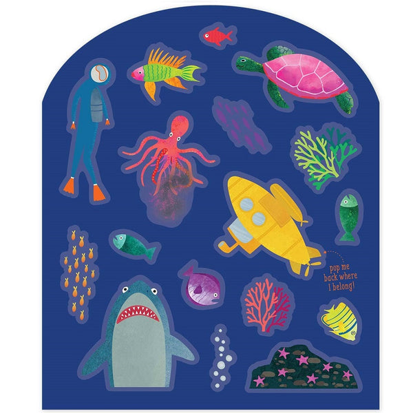 Wiederverwendbares Stickerset - Unterwasserwelt