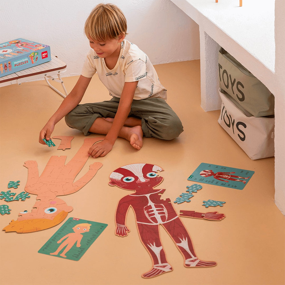 Lernpuzzle – Der menschliche Körper 5+