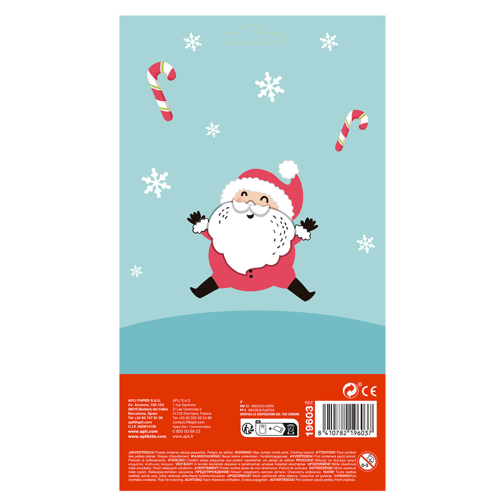 Weihnachtsaufkleber – Weihnachtskugeln, Weihnachtsmann