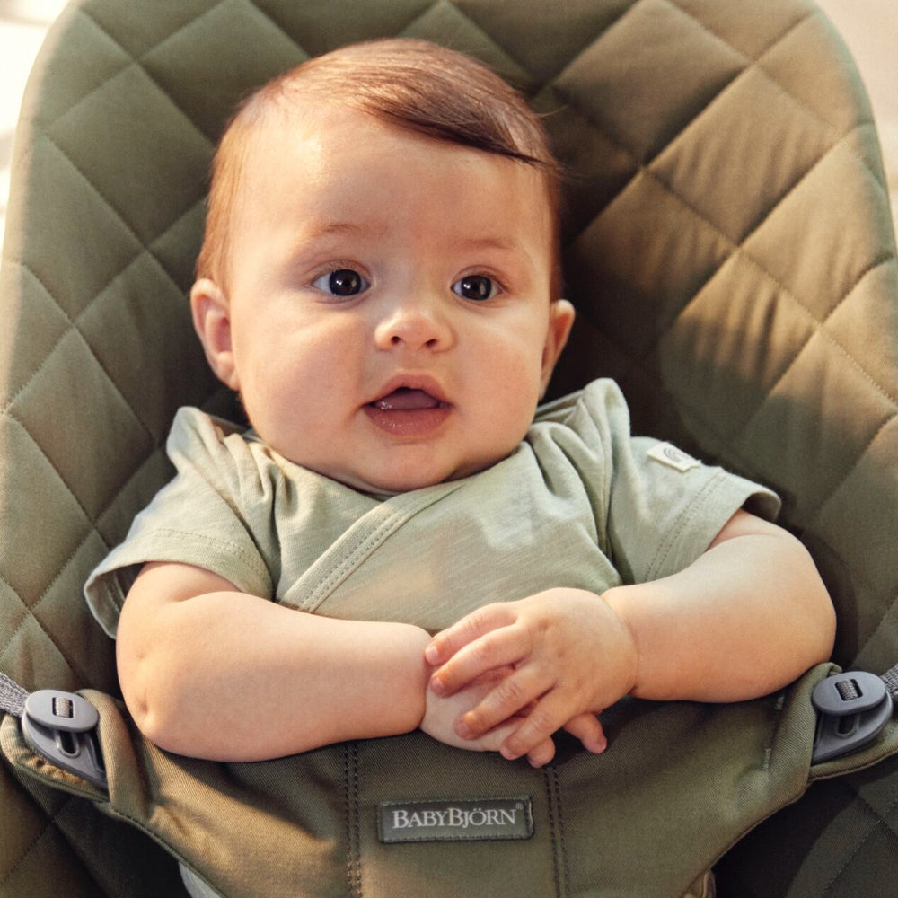Babywippe BLISS WOVEN – Dunkelgrün