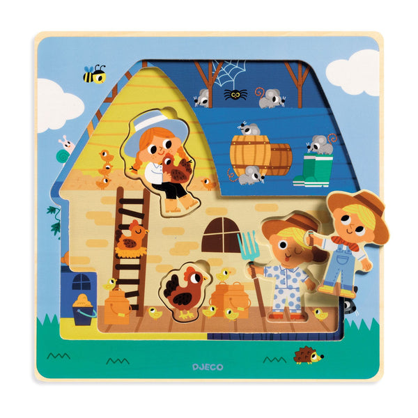 Puzzle für die Kleinsten 3 Spielbretter  - Bauernhof - Tublu.de