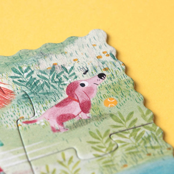 Zweiseitiges Puzzle für Kinder, 24 Teile – Katzen und Hunde