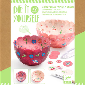 Do it yourself - Papierbecher rosa
