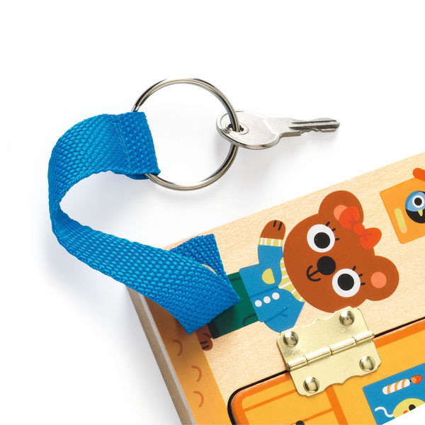 Zabawka manualna domek Djeco - Cabanalock - Tublu.de