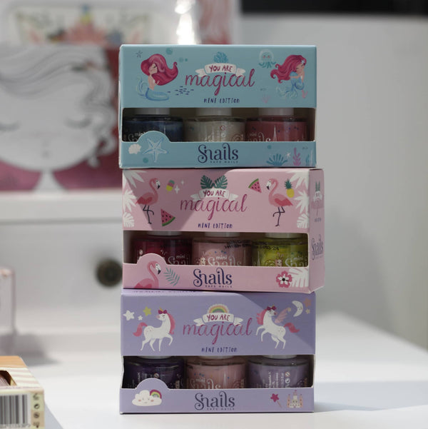 Set mit 3 Nagellacken für Kinder Mini - Unicorn Sonderedition