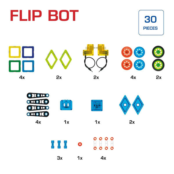 Magnetbaukasten GeoSmart – 29 Teile – Flip Boot