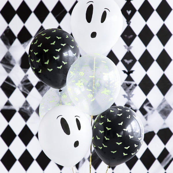 UV-Ballons – BOO! 27 cm Mix
