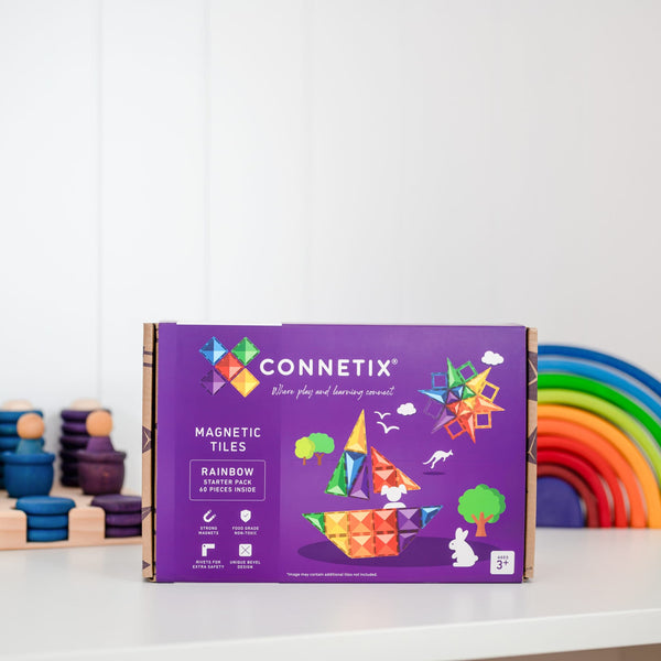 Magnetbausteine – Regenbogen-Starter-Set 60 Teile - Tublu.de