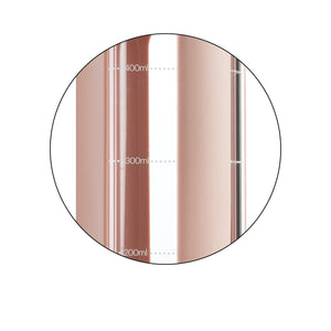 Glasflasche mit Schraubverschluss 600 ml – Pink