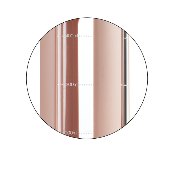 Glasflasche mit Schraubverschluss 600 ml – Pink
