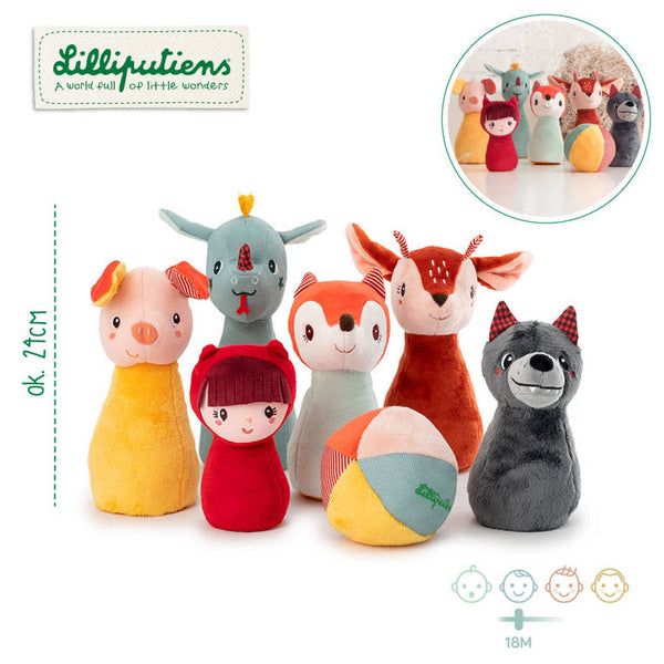 Bowling mit einem Ball mit Glöckchen – Wald 18 m+