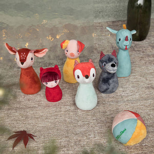 Bowling mit einem Ball mit Glöckchen – Wald 18 m+