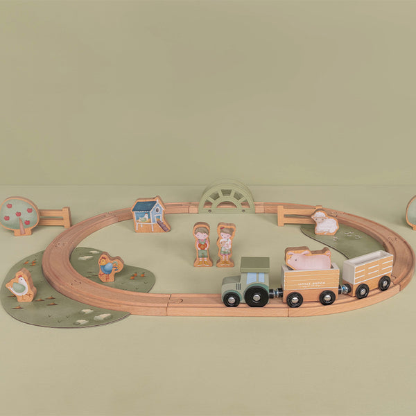 Zug mit Schienen - Little Farm