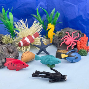 Figurenset in einer Tube TOOB - Korallenriff - Tublu.de