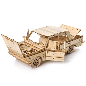 Holzpuzzle 3D-Modell – FSO Fiat 125p