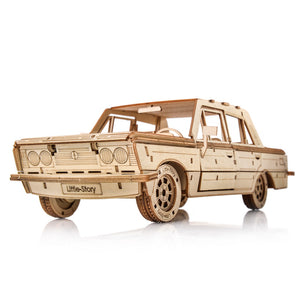Holzpuzzle 3D-Modell – FSO Fiat 125p