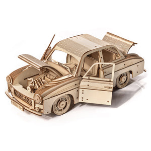 Holzpuzzle 3D-Modell – FSO Syrena 105