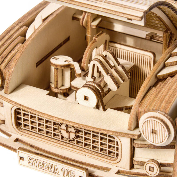Holzpuzzle 3D-Modell – FSO Syrena 105