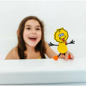 Badefigur Großer Vogel – Set mit zwei sensorischen Würfeln, die im Wasser leuchten