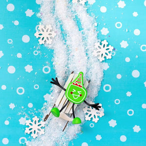 Badefigur Weihnachtsedition – Set mit zwei im Wasser leuchtenden Sensorikwürfeln