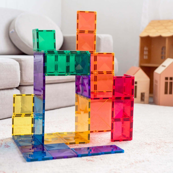 Magnetbausteine – Regenbogen-Quadrat-Set 42 Teile - Tublu.de