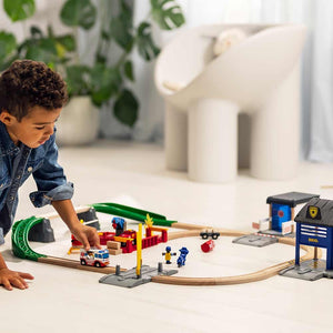 Deluxe-Eisenbahnset – Feuerwehr und Polizei