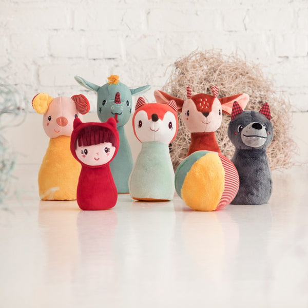 Bowling mit einem Ball mit Glöckchen – Wald 18 m+