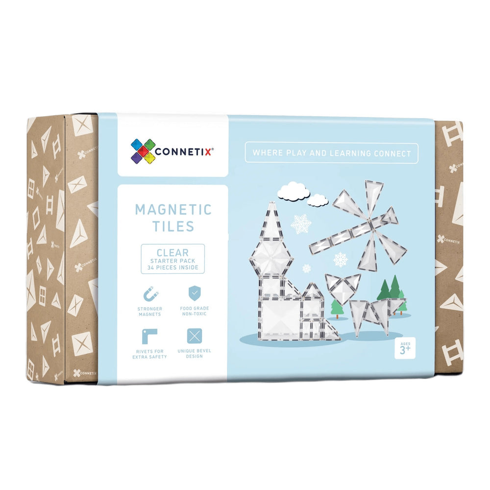 Magnetbausteine – Clear Starter Pack 34 Teile
