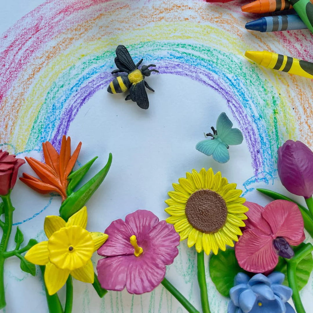 Figurenset in einer TOOB-Röhre – Blumen - Tublu.de