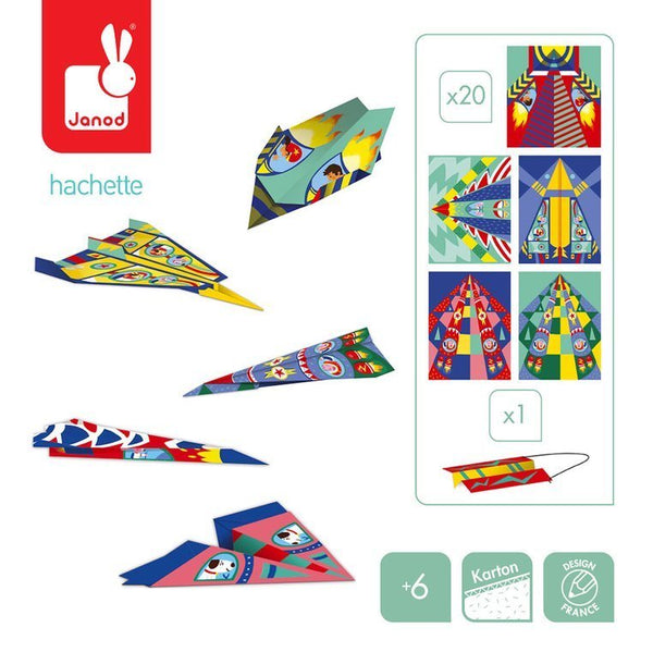 Kreativset – Papierflieger mit Startrampe