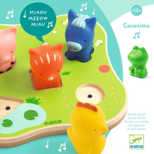 Holz-Puzzle mit Geräuschen  - Caconimo - Tublu.de