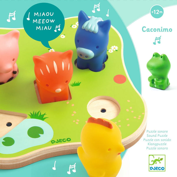 Holz-Puzzle mit Geräuschen  - Caconimo - Tublu.de