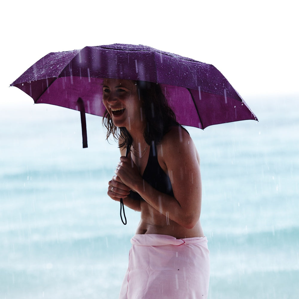 Automatik-Regenschirm – Lila