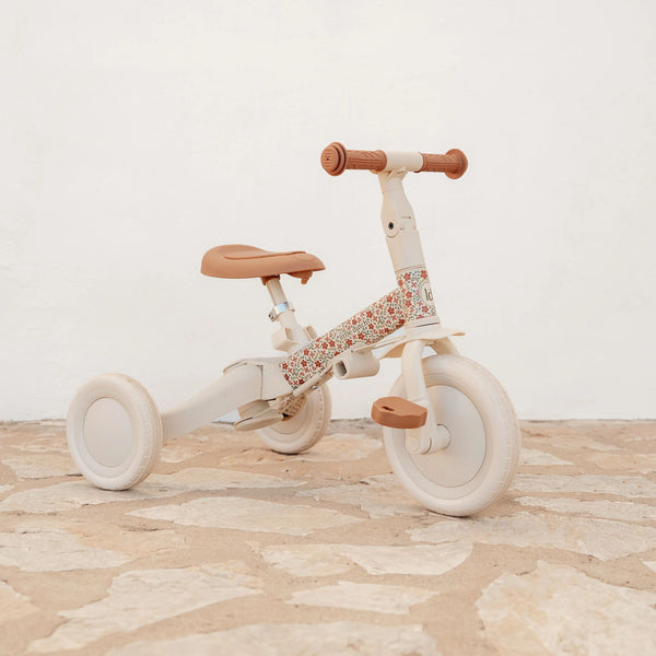 4-in-1-Dreirad mit Griff – Sunny Flower