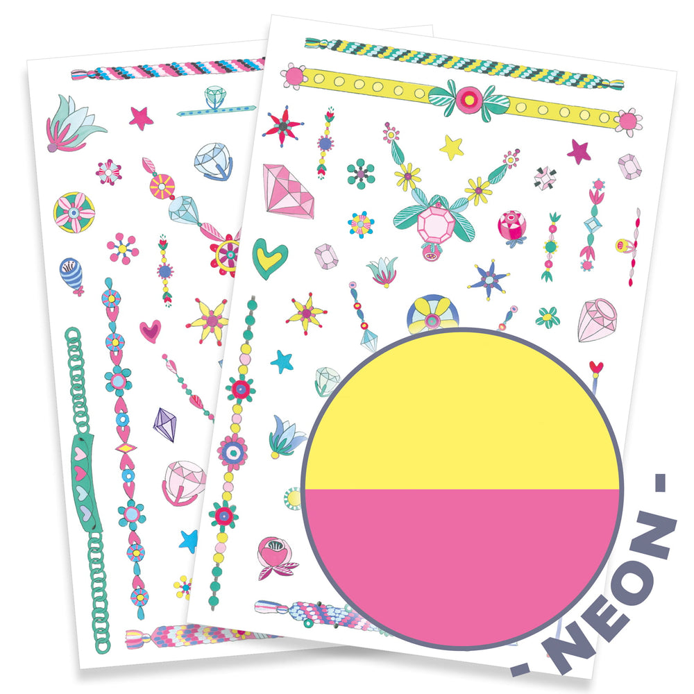 Neon-Tattoos für Kinder – Jenni's Juwelen